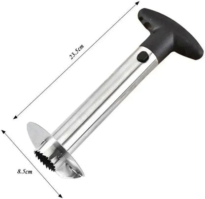 pineapple stainless steel multifunctional peeler & corer yellow