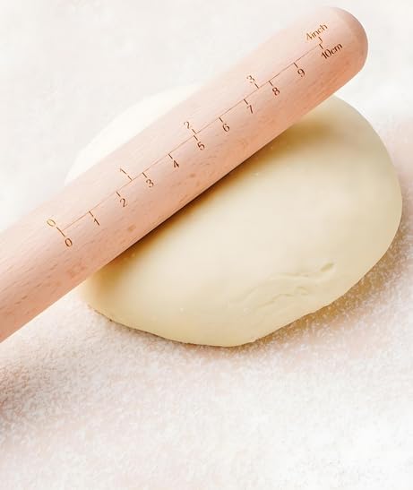 Long Rolling Pin， Baking Dough Roller for Pizza, Pie, Pasta, Bread, Pastry,Noodles(27.16×1.38inch/69×3.5cm)