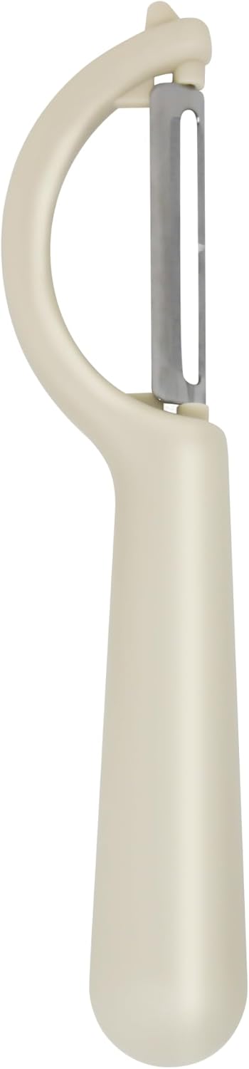 Swivel Vegetable Peeler with Built-in Eye Remover – Stainless Steel Blade with Comfortable Handle, Fruit and Vegetable Slicer, Potato and Carrot Cutter – Kitchen Tools & Accessories – Beige
