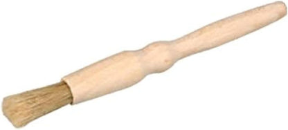 Tredoni 1.4" Flat Wooden Pastry Baking Brush Natural Bristles - Dusting Flour, Glazing & Basting Dough, Batter Egg/Oil Spreading Brush 3.5cm (Flat)