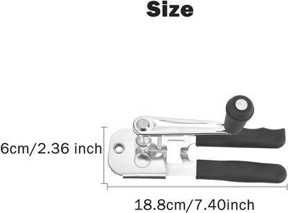 Commercial Can Opener,Heavy Duty Hand Crank Can Opener,Stainless Steel Manual Can Opener,Durable Bottle Opener,Handheld Can Opener for Kitchen,Camping,Picnic,Bar,Restaurant