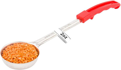 Restaurantware Met Lux 6 Ounce Portion Ladle 1 With Black Handle Portion Serving Spoon - Does Not Corrode Dishwashable Stainless Steel Portion Control Serving Utensil Multipurpose