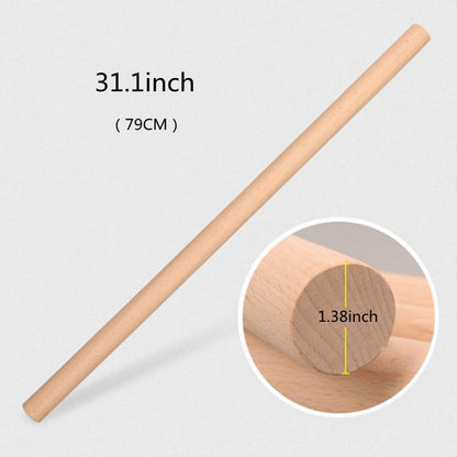Long Rolling Pin， Baking Dough Roller for Pizza, Pie, Pasta, Bread, Pastry,Noodles(27.16×1.38inch/69×3.5cm)