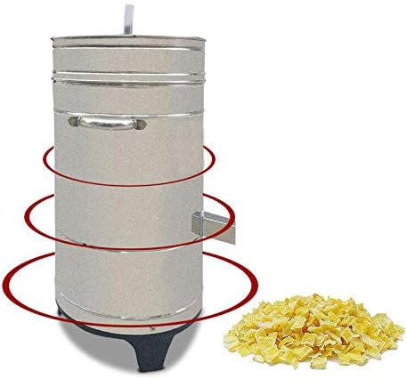 INTBUYING Commercial 5.5 Gallon Lettuce Salad Electric Spinner Dryer Washer Stainless Steel Vegetable Water Dehydrator Salad Dryer Vegetable Fruit Salad Spinner Dryer 220V