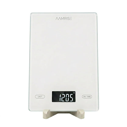 Extra Large Food Scale Grams and Ounces - Digital Food Scale with Countertop Stand – Tempered Glass Kitchen Scales with Backlit LCD, Multiple Units – 33LB/15KG Capacity and Auto Off Function