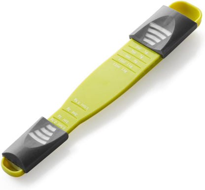 Zerodeko Multifunctional Adjustable Measuring Spoon Tablespoon Measuring Spoons Plastic Dishwasher Safe Metric Measuring Spoon for Cooking Baking