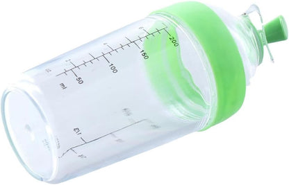 Salad Dressing Mixer, Used To Hold Sauces, Leak Proof, Salad Seasoning Pot with Scale, Green Kitchen Seasoning Pot, Storage of Various Sauces, Salad, Tomato Sauce, Green, 8.5oz