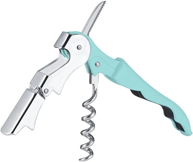 Kit-Home Professional Waiter Corkscrew Wine Openers Set (4 PCS),Upgraded with Heavy Duty Stainless Steel Hinges Wine Key for Restaurant Waiters, Sommelier, Bartenders