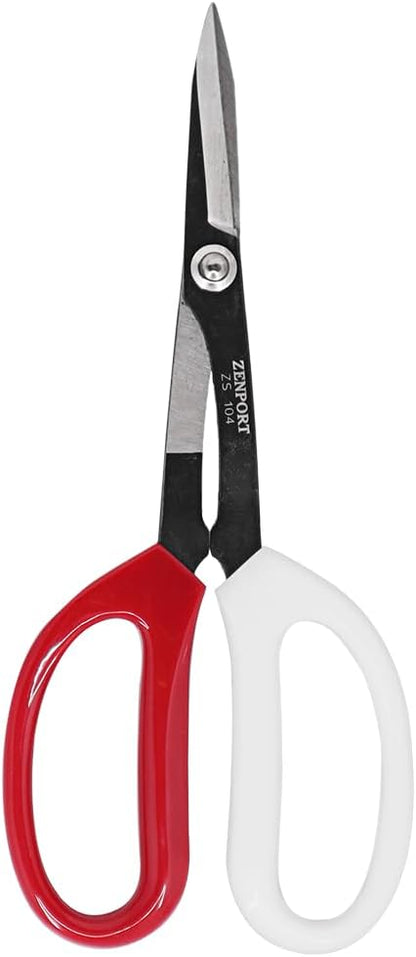Zenport ZS104 Deluxe Scissors, 8 inches long, Horticulture & Craft Scissors with Durable Carbon Steel Blades, Precision Cutting of Plants, Garden, Fruit, and Craft Materials