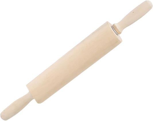 Rolling Pin, 13.8 Inch Wood for Kneading the Dough of Baking Bread, Pizza, Cookie, Noodles (L)