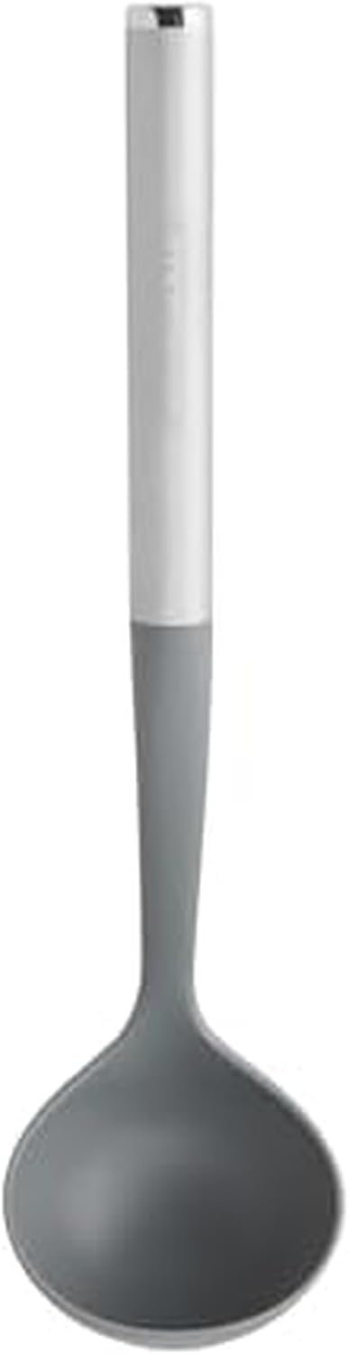 KitchenAid Spoon Spatula with Curved Edges and Stainless Steel Handle, Nonstick Safe, Durable, Dishwasher Safe