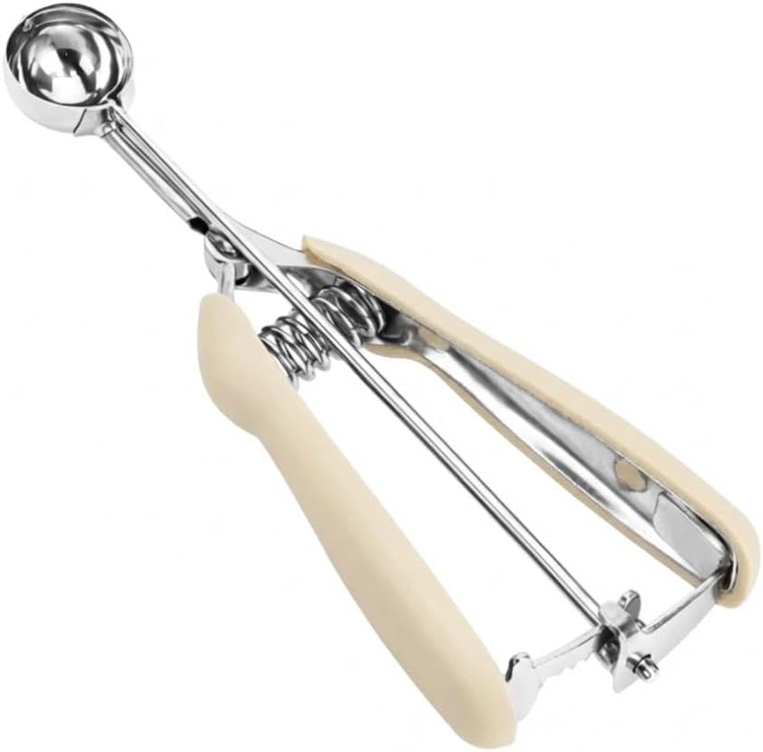 Ice Cream Scoop, 18/8 Stainless Steel Cookie Scoop, Cookie Scoops for Baking, 2 Tbsp/ 30 ml/ 1 oz Cookie Dough Scoop, Ice Cream Scooper with Trigger Release, Cookie Scooper for Baking