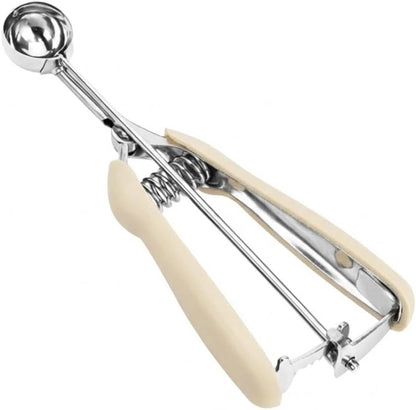 Ice Cream Scoop, 18/8 Stainless Steel Cookie Scoop, Cookie Scoops for Baking, 2 Tbsp/ 30 ml/ 1 oz Cookie Dough Scoop, Ice Cream Scooper with Trigger Release, Cookie Scooper for Baking