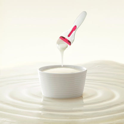 Cupcake Batter Dispenser Scoop with One-Touch Sliding Button - Professional Cake Batter Distribution Tool for Kitchen Baking - Easy Clean Pastry Batter Scoop for DIY Cupcakes & Pancakes