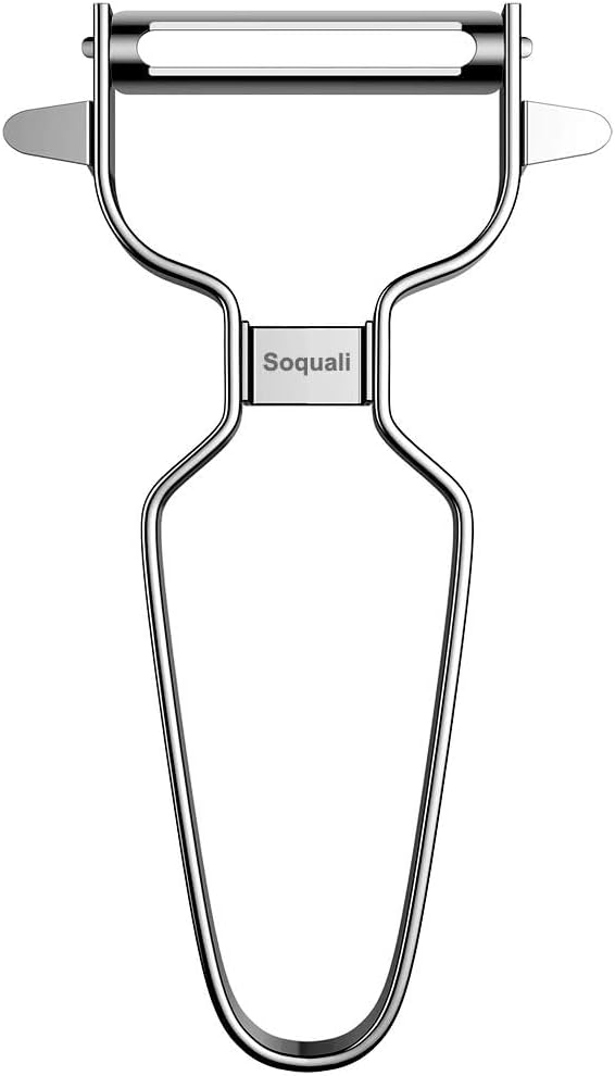 2 Pack Vegetable Peeler Stainless Steel for Kitchen - Y Peeler Safe to Use, Veggie Potato Fruit Carrot Cucumber Peeler, Easy to Peel & Clean