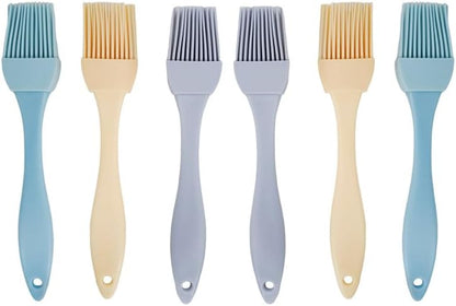 6 Pcs Silicone Basting Brush - Pastry Brushes for Cooking, Baking, BBQ Grilling, Sauce Brushing