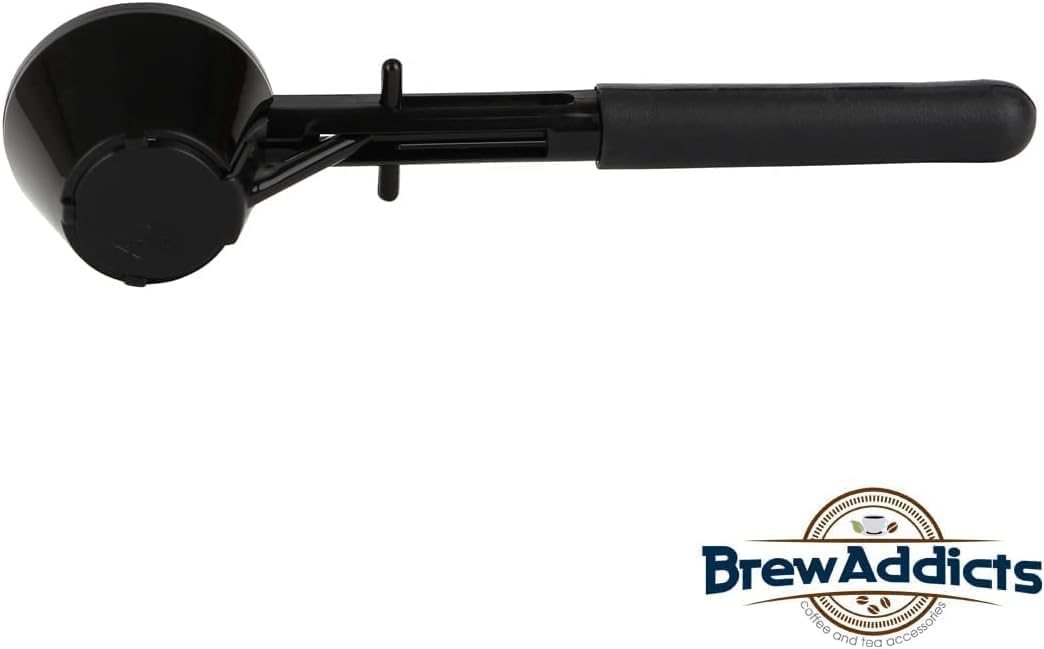 Coffee Scoop Funnel for K-Cups Reusable, Coffee Spoon Accessories for Keurig Brewers & Other Refillable Capsules, Dark Black