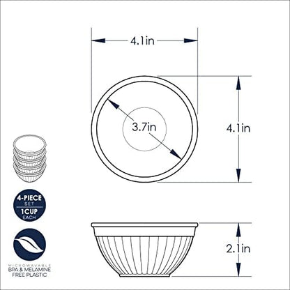 Nordic Ware Prep and Serve Mixing Bowls Set, 3-Piece, Earth-Tones
