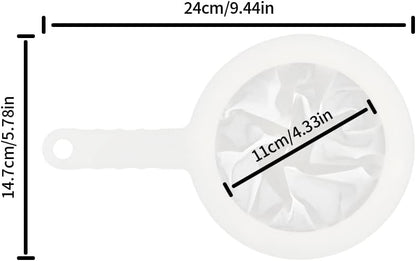 200 Mesh Food Filter Strainer, Reusable Fine Mesh Strainer, Nylon Mesh Sieve Plastic food strainer with Handle, Ideal for Filtering Coffee, Juice, Oils, Soy Milk