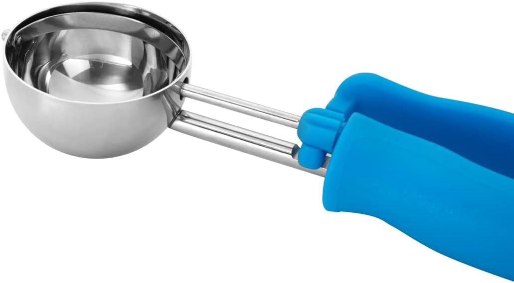Restaurantware Ice Cream Scoop 1 Case 3.75 oz Stainless Steel Portioner Commercial Kitchen Tool Comfortable Grip Dishwasher-Safe Ambidextrous Handle