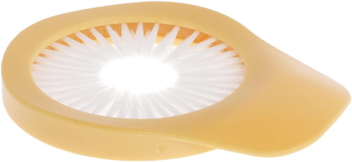 R&M International Corn Cob Desilking Brush, Standard, Yellow, Carded