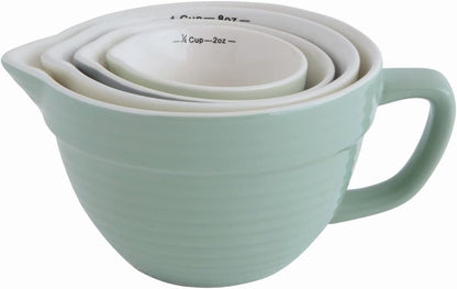 Creative Co-Op Bowl Shaped Measuring Cups (Set of 4 Sizes)