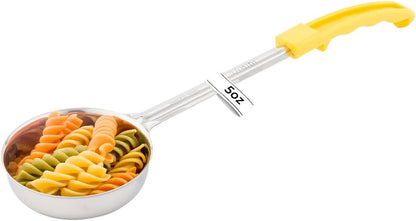 Restaurantware Met Lux 6 Ounce Portion Ladle 1 With Black Handle Portion Serving Spoon - Does Not Corrode Dishwashable Stainless Steel Portion Control Serving Utensil Multipurpose