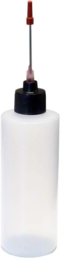 2-4oz Plastic Squeeze Bottles with 1.5 inch Stainless Steel Applicators