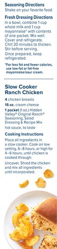 Hidden Valley Original Ranch Seasoning, Dressing and Recipe Mix, 1 Ounce Each, 4 Count (Package May Vary)