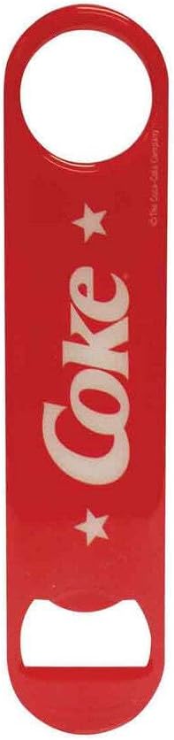 Tablecraft Stainless Steel Coca-Cola Bottle Opener Fridge Magnet, Red