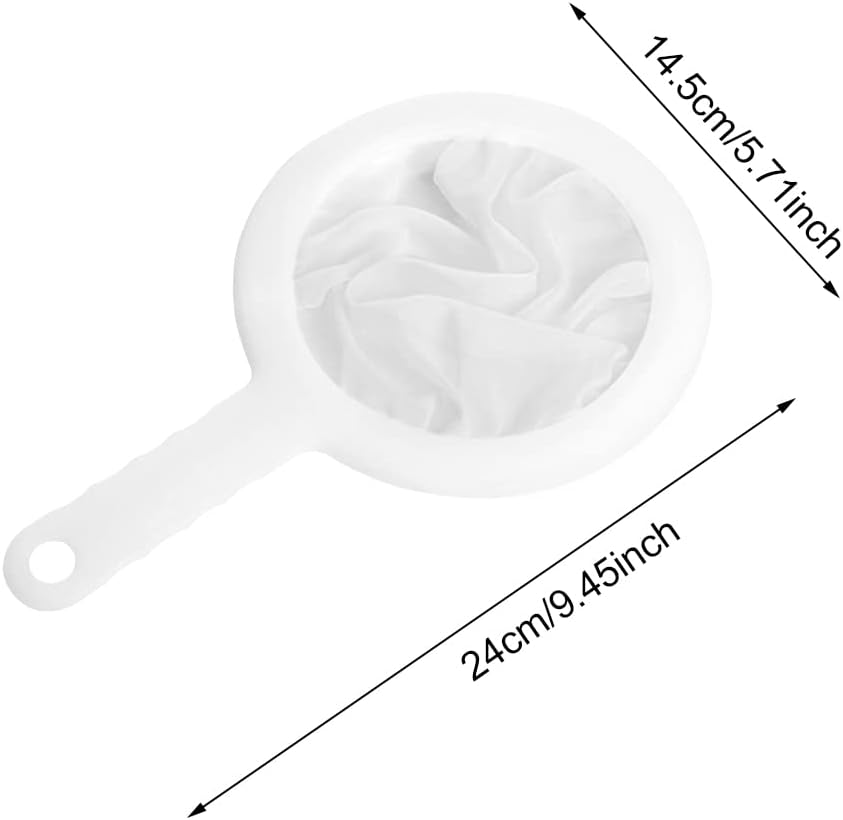 2 Pcs Fine Mesh Strainers,Sieve Fine Mesh with Handle Juice Strainer Yogurt Sieve for Soy Milk Coffee Milk Juice Tea Honey and Wine(SIZE:200Mesh)