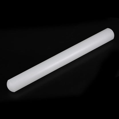 HARFINGTON 13 Inch x 0.98 Inch PP Plastic Non-Stick Fondant Rolling Pin - Dough Roller for Cookie, Pastry, Pizza, Clay - Kitchen Decorating Tools
