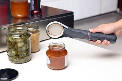 Zyliss Strongboy Jar Opener - Rubberized & Adjustable Jar Opener for Jars Up to 4" - Jar Opener for Seniors & Weak Hands - Kitchen Gadget & Tools - Lid Opener Tool for Jars - White