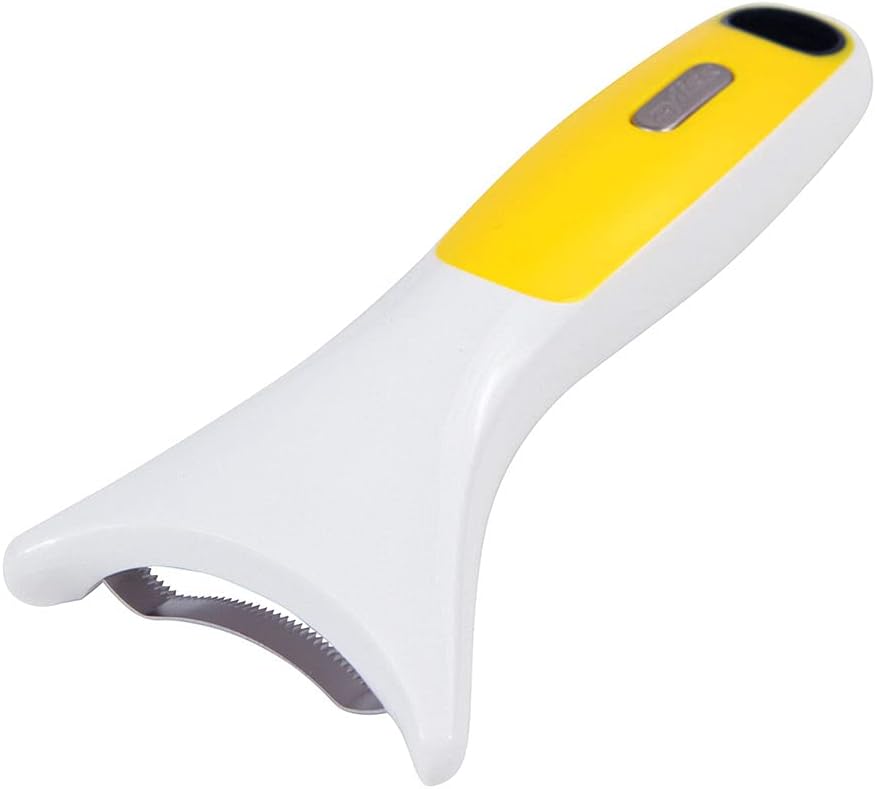 Zyliss Corn Stripper – Extra Sharp Corn on the Cob Stripper Tool & Kernel Remover with Stainless Steel Serrated Blade – Ergonomic Handle – Dishwasher Safe – Yellow/Black