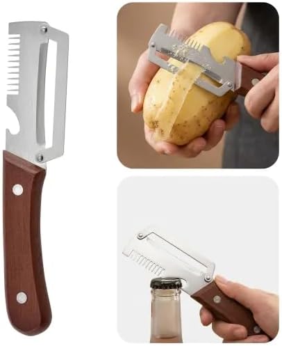 Vegetable Peeler, Peelers For kitchen,Kitchen Peeler with Stainless Steel Blade for Effortless Peeling, Slicing & Easy Grip Handle (1)