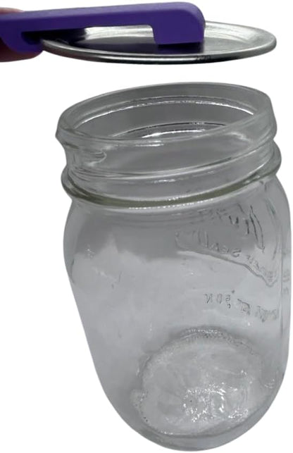 Canning and Mason Jar Opener, Easy Release Vacuum Seal for all lids magnetic (Black)