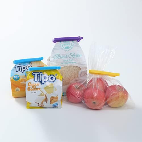 Keenpioneer Decorating/Icing Bag Sealing Clips, 60 Pack, Multipurpose for Food and Snack Storage, 3inch, 4inch and 6inch long