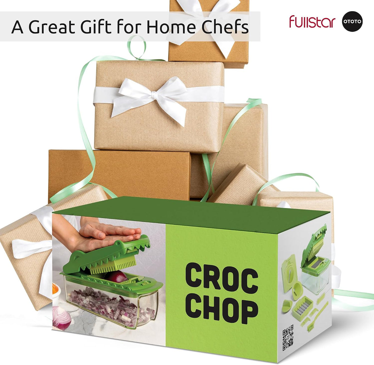 X OTOTO Croc Chop - Vegetable Chopper & Spiralizer