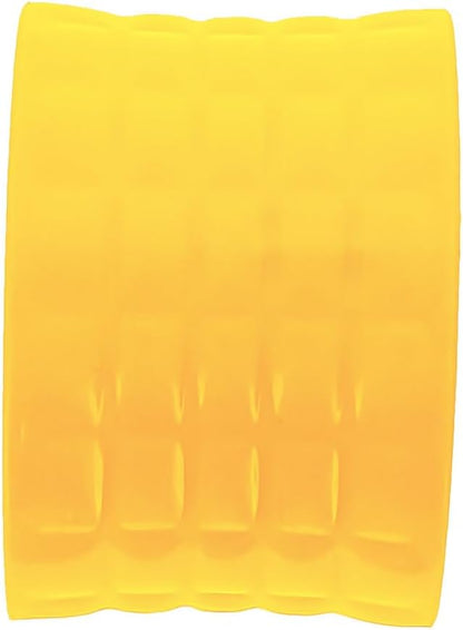 SE Stainless Steel Corn Cob Peeler with Sharp Serrations and Textured Grip - Yellow - CCP32