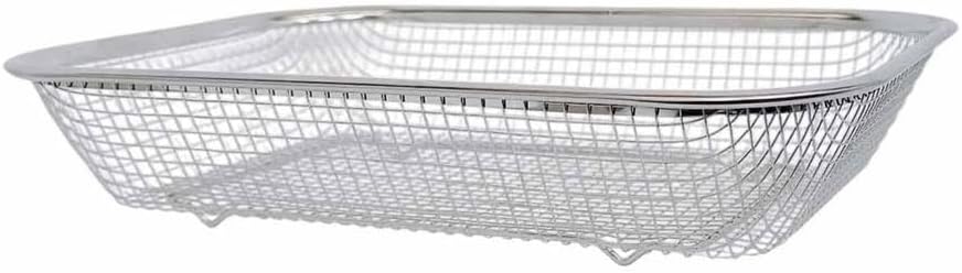 Prolinemax 11-1/2" x 8-1/2" Stainless Steel Rectangle Colander Wire Basket Fruit Vegetable Strainer