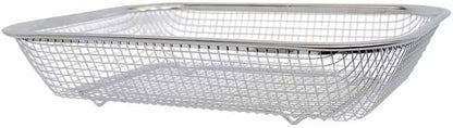Prolinemax 11-1/2" x 8-1/2" Stainless Steel Rectangle Colander Wire Basket Fruit Vegetable Strainer