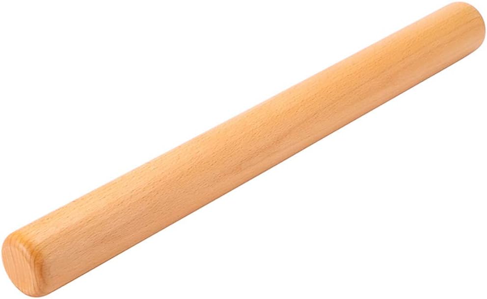 Classic French Rolling Pins Bamboo Wooden Rolling Pin for Baking Pizza Dough Pie Cookie, 13-Inch
