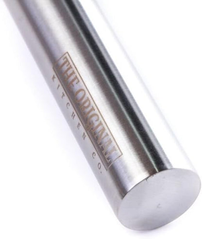 The Original Stainless Steel Rolling Pin Featuring a Non-Stick Surface Perfect for Making Pasta, Cookies, Ravioli and Pizza