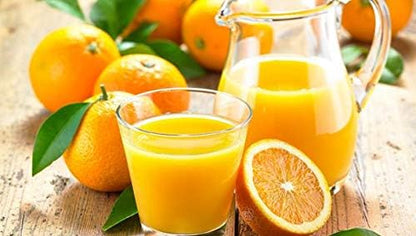 Kasmoire Citrus Lemon Orange Juicer, Manual Hand Squeezer with Built-in Measuring Cup and Strainer, 8OZ (Yellow)