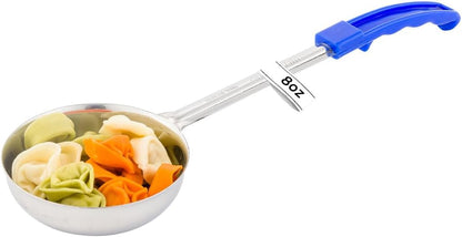 Restaurantware Met Lux 6 Ounce Portion Ladle 1 With Black Handle Portion Serving Spoon - Does Not Corrode Dishwashable Stainless Steel Portion Control Serving Utensil Multipurpose