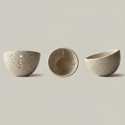 Herb Stripper Bowl, Herb Stripping Bowl with Multiple Hole Sizes to Separate Leaves from Stems (Blue)