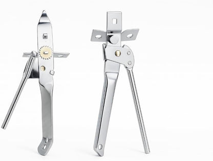Can Opener Heavy Duty Stainless Steel Smooth Edge Manual Can Opener and Bottle Openers, Soft Comfortable Handle, Oversized Handheld Turn Knob, US Designed Multifunctional Kitchen Tool, 2 pack,