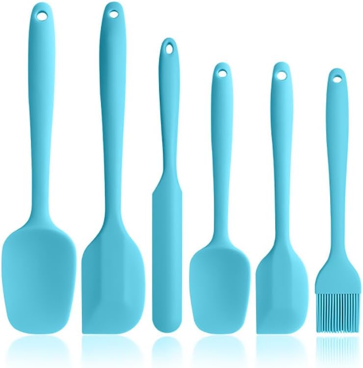 6-Piece Silicone Spatula Set | One-Piece Seamless | Heat-Resistant | Nonstick Safe (Pink)