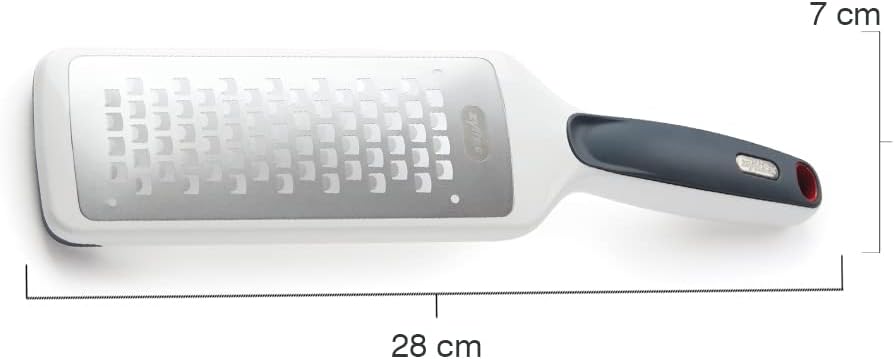 Zyliss All Cheese Acid Etched Rotary Grater with Fine and Coarse Drums, 1-Pack, White