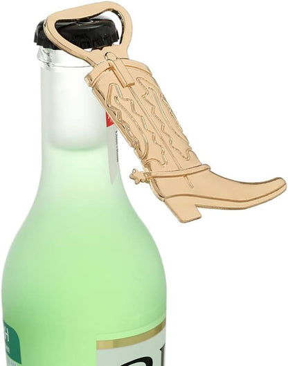 Cowboy Boot Bottle Opener for Wedding Party Favor (12pcs,Gold Tone)